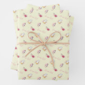 Gossil Girl Lipstick & Parfüm Muster Geschenkpapier Set (Beispiel)