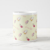 Gossil Girl Lipstick & Parfüm Muster Jumbo-Tasse (Vorderseite)