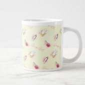 Gossil Girl Lipstick & Parfüm Muster Jumbo-Tasse (Rechts)