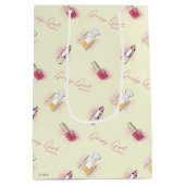 Gossil Girl Lipstick & Parfüm Muster Mittlere Geschenktüte (Rückseite)