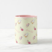 Gossil Girl Lipstick & Parfüm Muster Tasse (Zentrum)