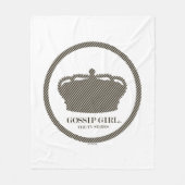 Gossil Girl TV Series Crown Icon Fleecedecke (Vorderseite)
