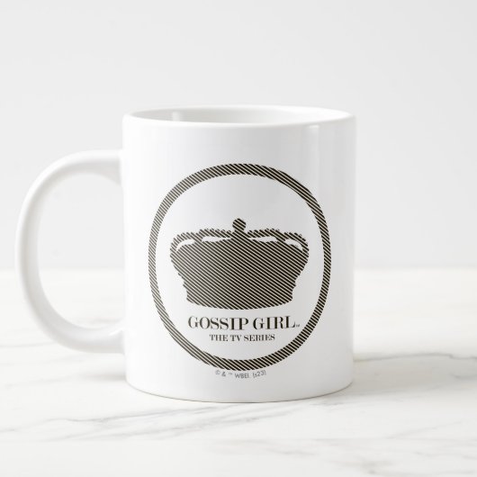 Gossil Girl TV Series Crown Icon Jumbo-Tasse (Links)