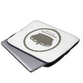 Gossil Girl TV Series Crown Icon Laptopschutzhülle (Vorne Knopf)