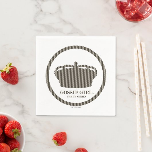 Gossil Girl TV Series Crown Icon Serviette (Beispiel)