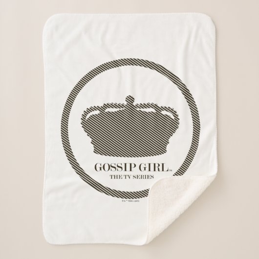 Gossil Girl TV Series Crown Icon Sherpadecke (Vorderseite)