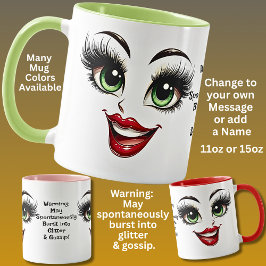 Gossip, Add Name Message, Fabulous Eyes Face Tasse