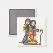 Gossip Crones Ukrainische Volkskunst Magnet (Vorderseite/Rückseite)