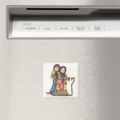 Gossip Crones Ukrainische Volkskunst Magnet (In Situ (Geschirrspüler))