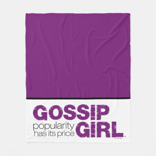 Gossip Girl - Beliebtheit hat ihren Preis Fleecedecke (Vorderseite)