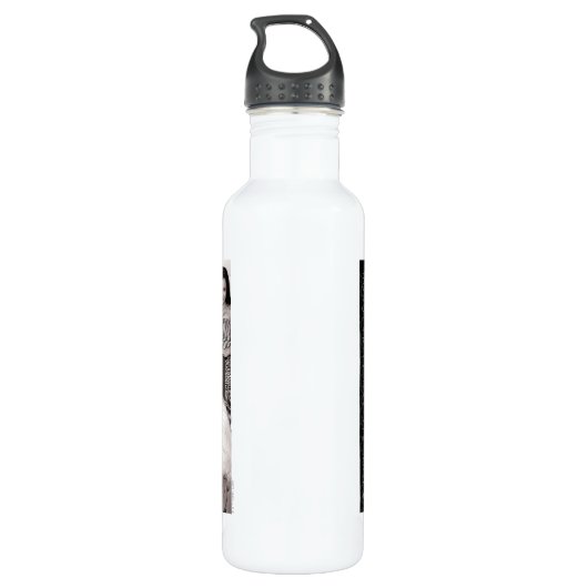 Gossip Girl Black and White Group Graphic Edelstahlflasche (Rückseite)