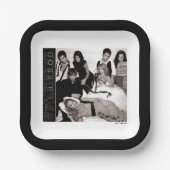 Gossip Girl Black and White Group Graphic Pappteller (Vorderseite)