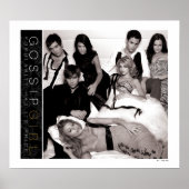 Gossip Girl Black and White Group Graphic Poster (Vorne)