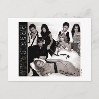 Gossip Girl Black and White Group Graphic Postkarte