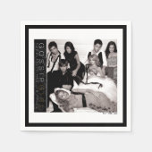 Gossip Girl Black and White Group Graphic Serviette (Vorderseite)