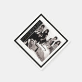 Gossip Girl Black and White Group Graphic Serviette (Ecke)