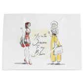 Gossip Girl - Du bist die Serena zu meinem Blair Große Geschenktüte (Vorderseite)