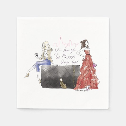 Gossip Girl - Du weißt, dass du Liebe hast Serviette (Vorderseite)