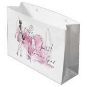 Gossip Girl - Gepunktet! Große Geschenktüte (Rückseite Schrägansicht)