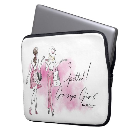 Gossip Girl - Gepunktet! Laptopschutzhülle (Vorderseite Links)