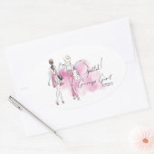 Gossip Girl - Gepunktet! Ovaler Aufkleber (Umschlag)