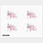 Gossip Girl - Gepunktet! Ovaler Aufkleber (Blatt)