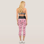 Gossip Girl High Heels Muster Capri Leggings (Rückseite)