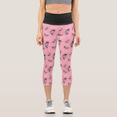 Gossip Girl High Heels Muster Capri Leggings (Vorderseite)
