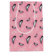 Gossip Girl High Heels Muster Mittlere Geschenktüte (Vorderseite)