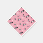 Gossip Girl High Heels Muster Serviette (Ecke)