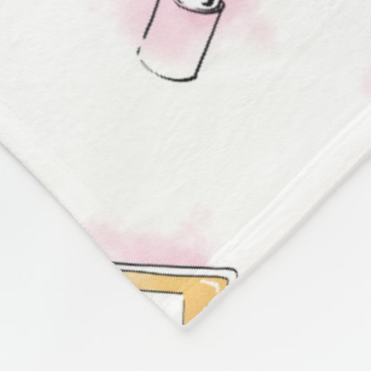 Gossip Girl Makeup Muster Fleecedecke (Ecke)