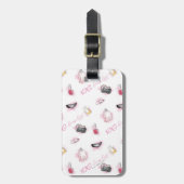 Gossip Girl Makeup Muster Gepäckanhänger (Vorderseite vertikal)