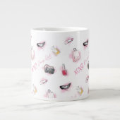 Gossip Girl Makeup Muster Jumbo-Tasse (Vorderseite)