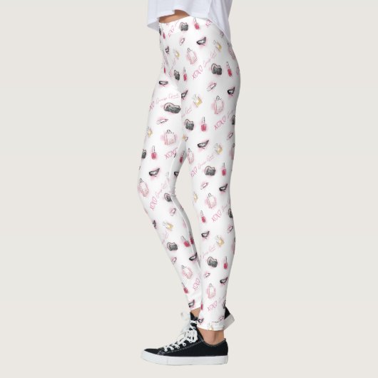 Gossip Girl Makeup Muster Leggings (Links)