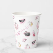 Gossip Girl Makeup Muster Pappbecher (Rückseite)