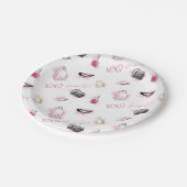 Gossip Girl Makeup Muster Pappteller (Schrägansicht)