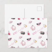 Gossip Girl Makeup Muster Postkarte (Vorne/Hinten)