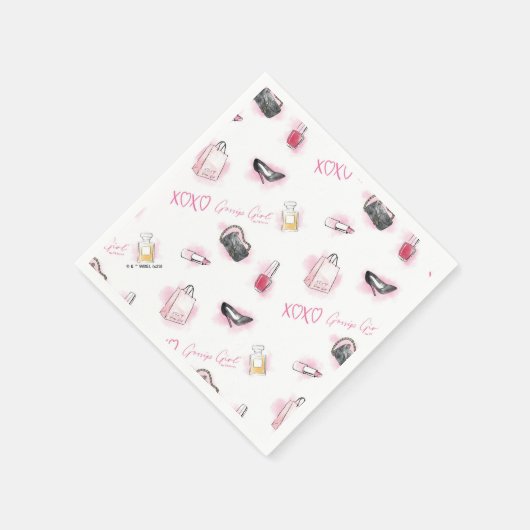 Gossip Girl Makeup Muster Serviette (Ecke)