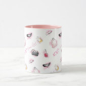 Gossip Girl Makeup Muster Tasse (Zentrum)