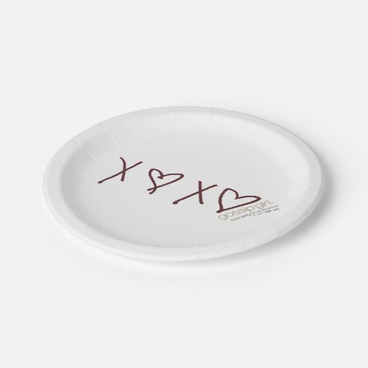 Gossip Girl X ♥ X Pappteller (Schrägansicht)