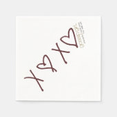 Gossip Girl X ♥ X Serviette (Vorderseite)