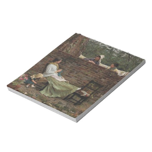 Gossip - John William Waterhouse Notizblock (Rotiert)