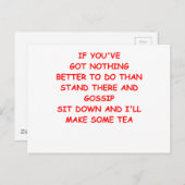 GOSSIP POSTKARTE (Vorne/Hinten)