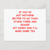 GOSSIP POSTKARTE (Vorderseite)