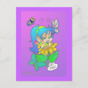 Gossiping Fairy Postcard Postkarte