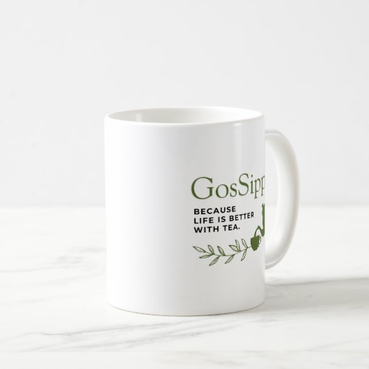 GosSipper Mug – Funny Tea Lover Mug Kaffeetasse (VorderseiteRechts)
