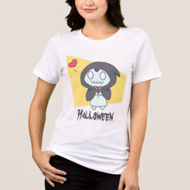 Gost girl Halloween T-shirt Tri-Blend Shirt
