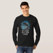 Got a Beer Belly from Fishing  Beer  Humor Drinker T-Shirt (Vorne ganz)