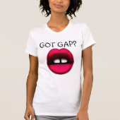 GOT ABSTAND? GESPALTETE GEZAHNTE MÄDCHEN T - T-Shirt (Vorderseite)