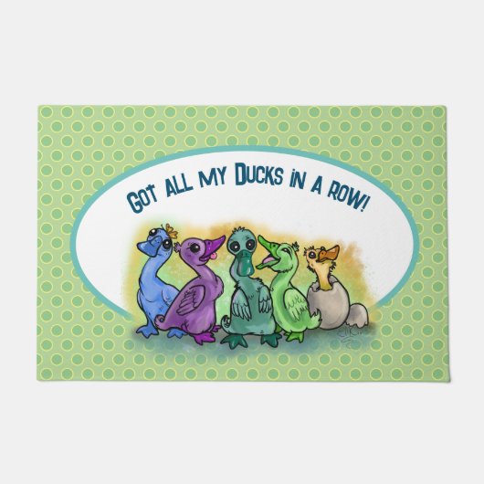 Got alle meine Enten hintereinander! Fußmatte (Vorderseite)